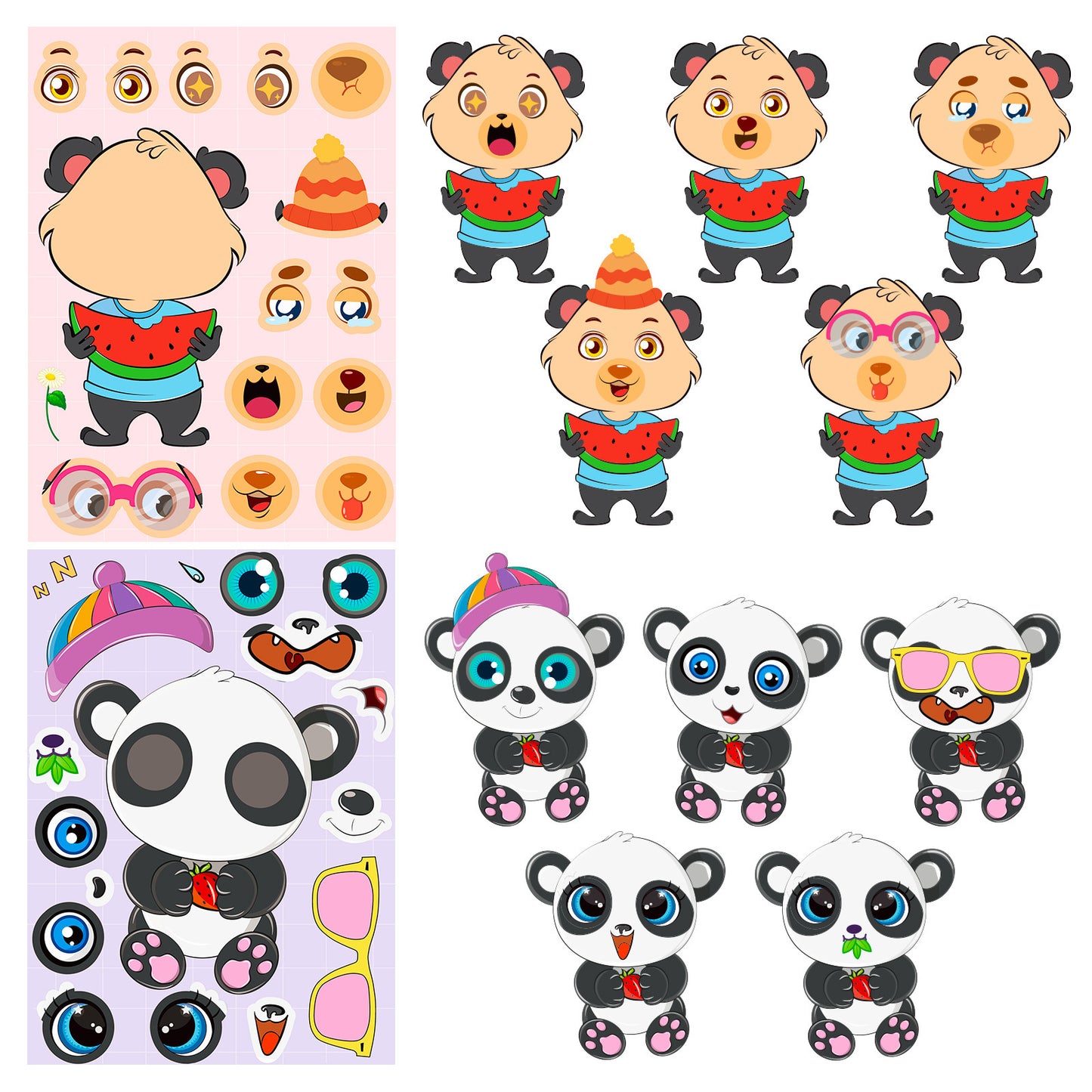 Childrens Educational Puzzle Stickers