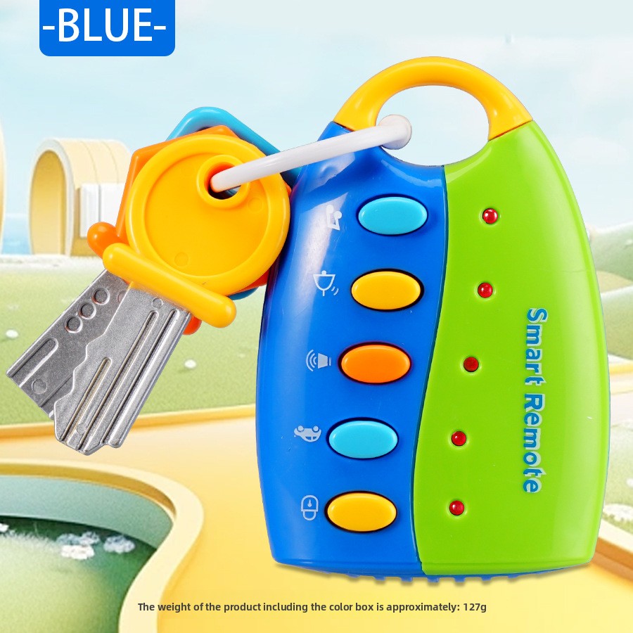 Childrens Educational Toy Car Remote Key with Lights and Music