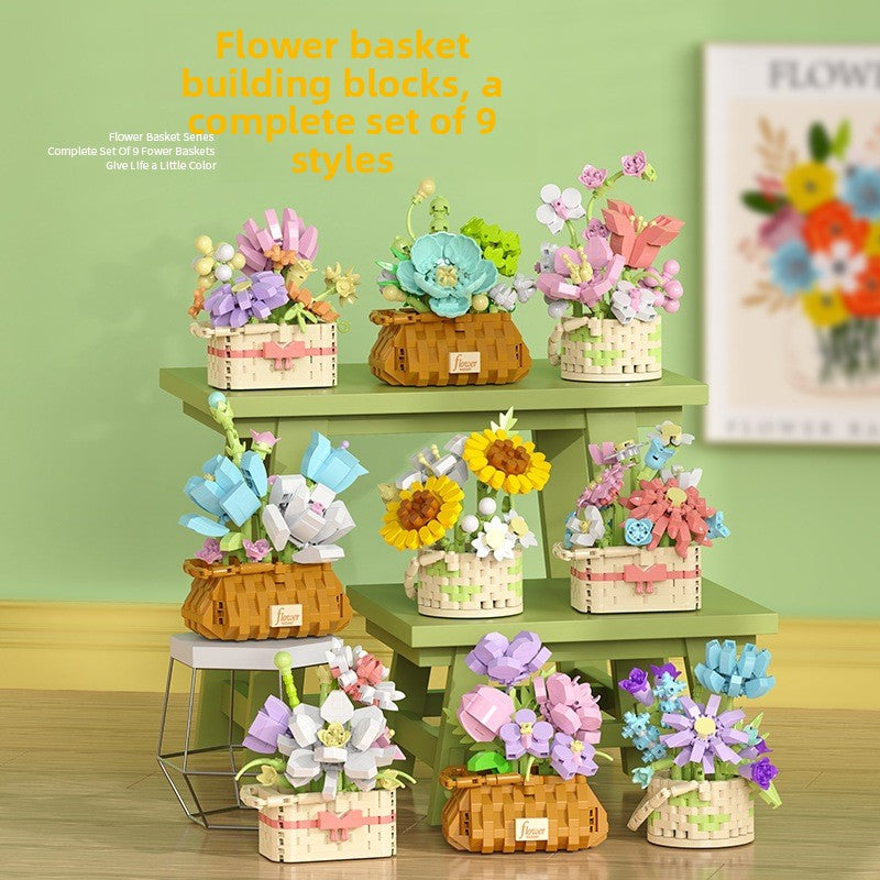 Childrens Flower Building Blocks Set