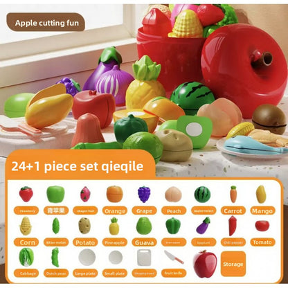 Childrens Fruit Vegetable Cutting Play
