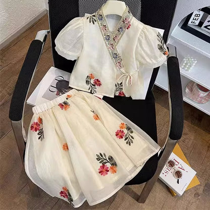 Childrens Hanfu Two-Piece Dress