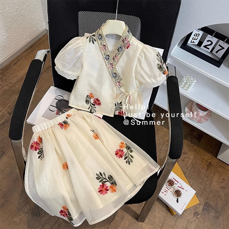 Childrens Hanfu Two-Piece Dress