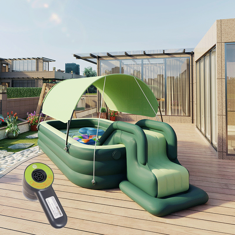 Childrens Inflatable Swimming Pool with Sunshade