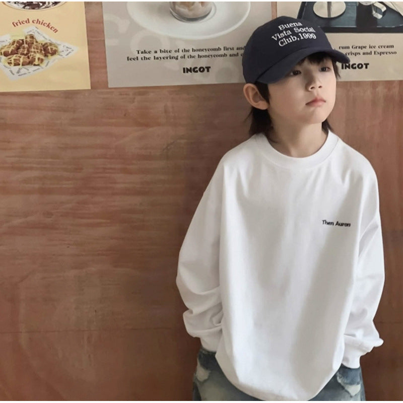 Childrens Long Sleeve Cotton T-Shirt