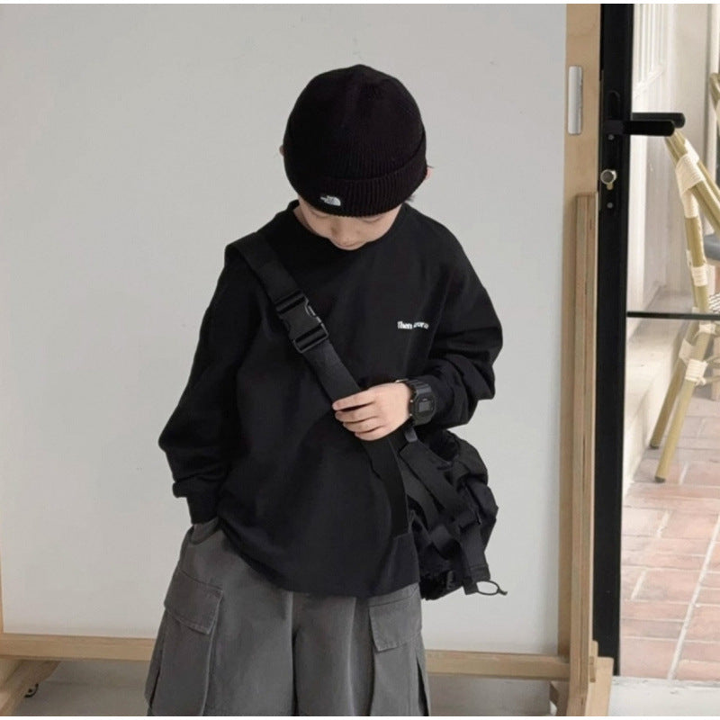 Childrens Long Sleeve Cotton T-Shirt