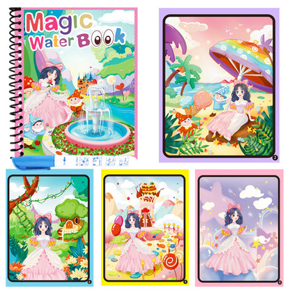 Childrens Magic Water Drawing Book