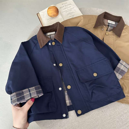 Childrens Plaid Coat