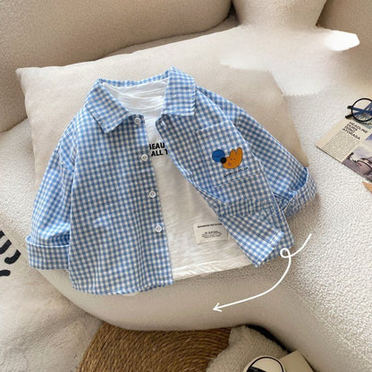 Childrens Polo Shirt Cartoon Pattern