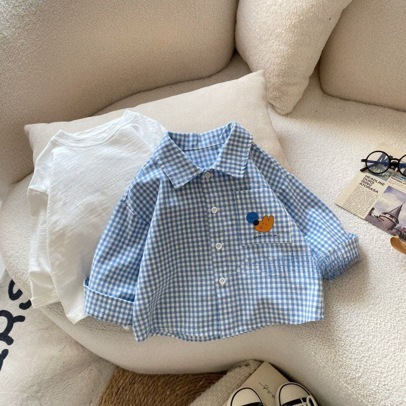 Childrens Polo Shirt Cartoon Pattern