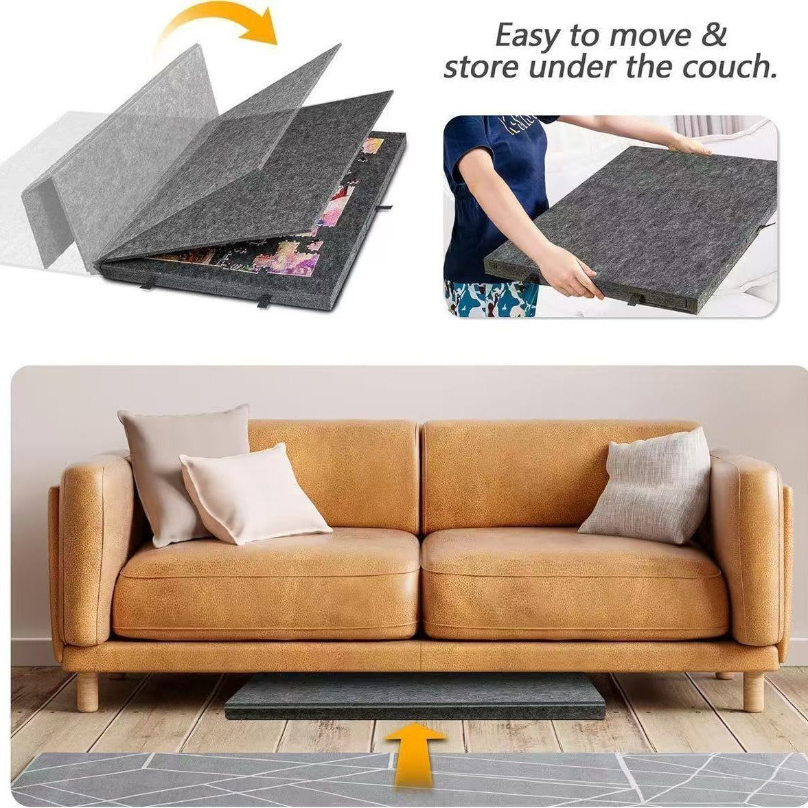 Childrens Puzzle Table Board with Drawers