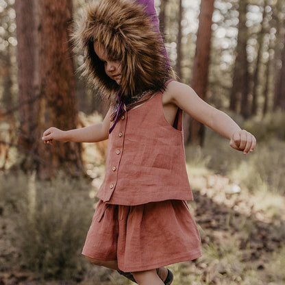 Childrens Ramie Cotton Two-Piece Set