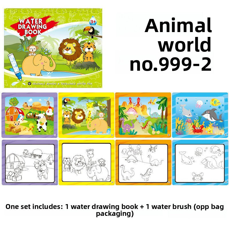 Childrens Reusable Water Coloring Book
