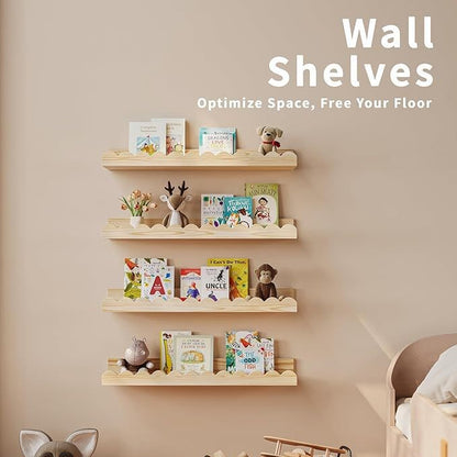 Childrens Room Wooden Storage Shelf