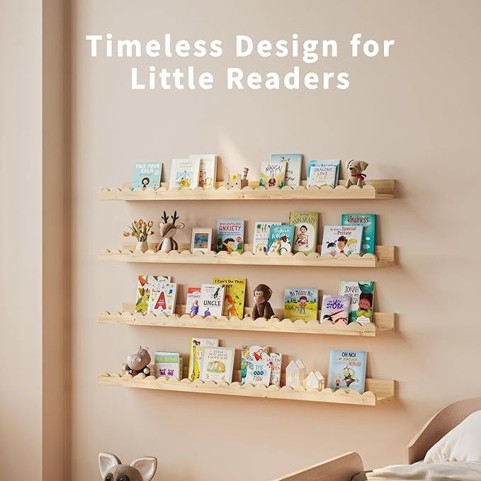 Childrens Room Wooden Storage Shelf