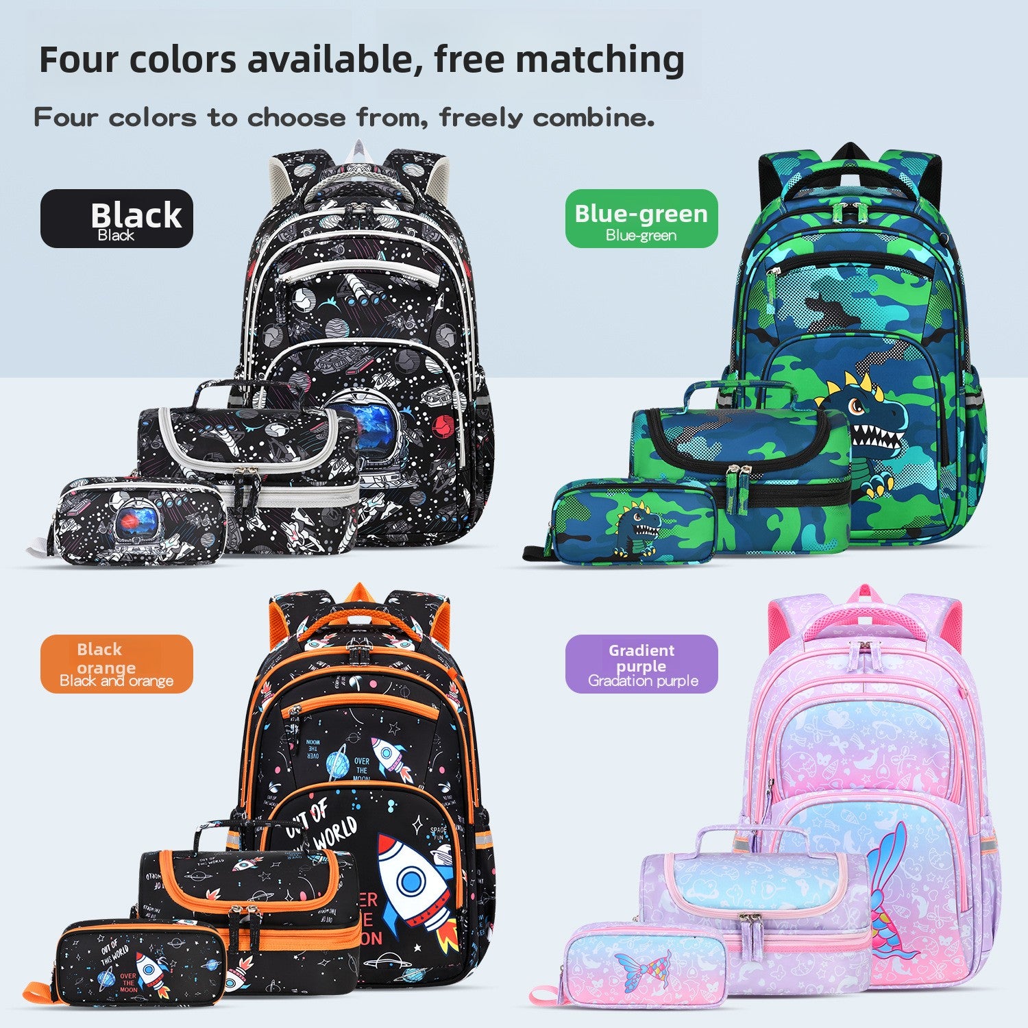 Childrens School Backpack Set