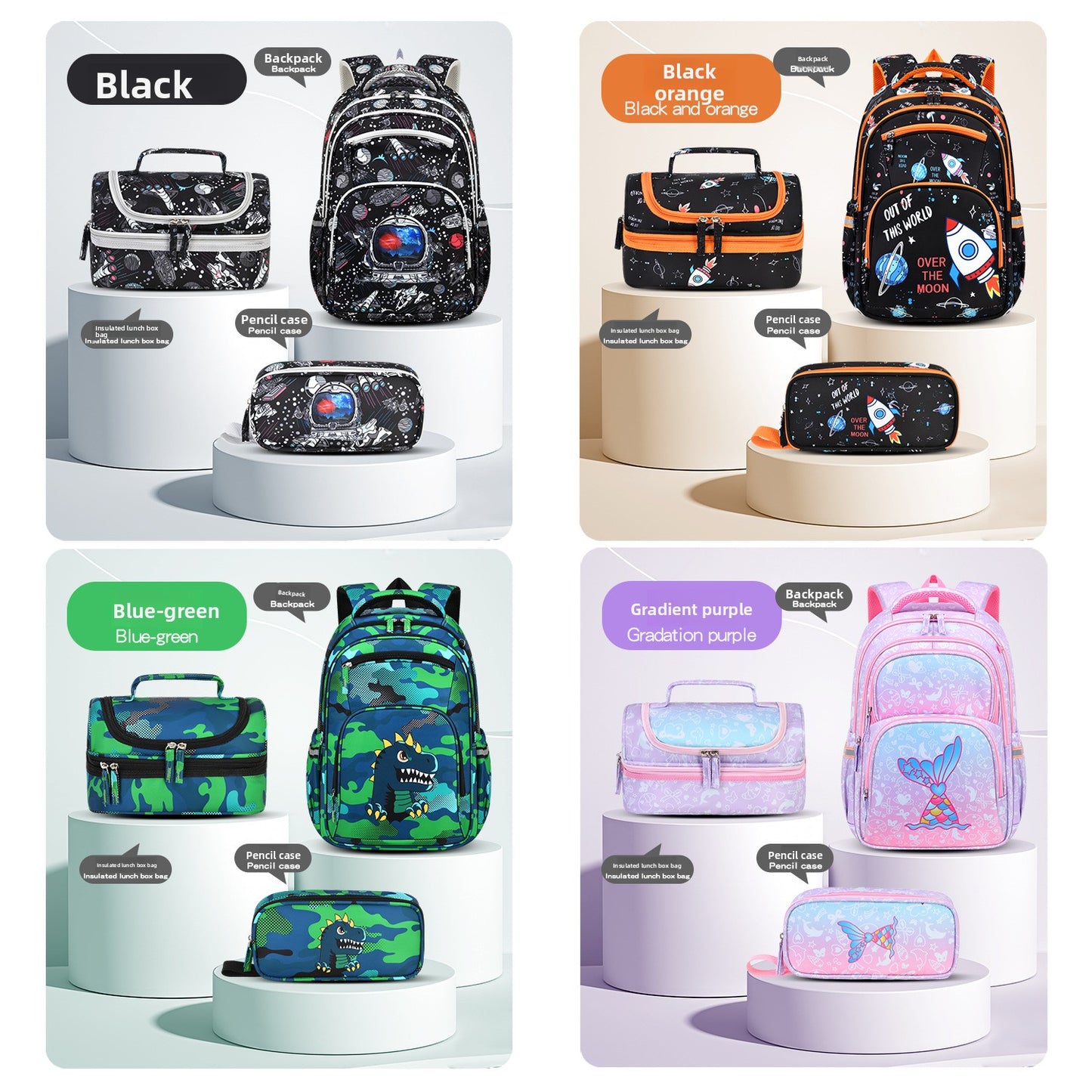 Childrens School Backpack Set