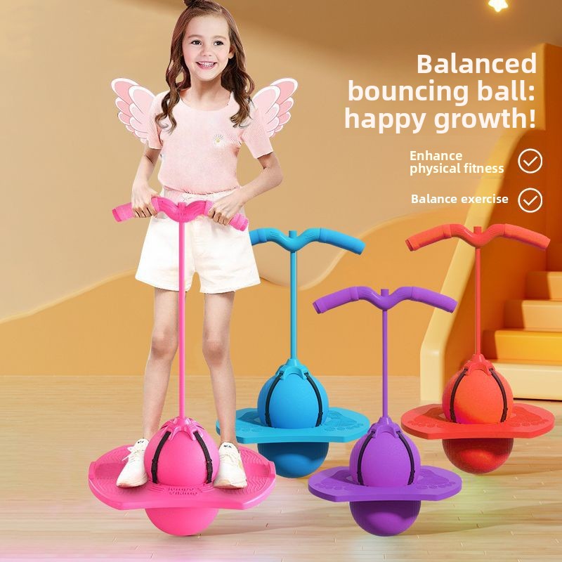 Childrens Sensory Training Bouncing Ball with Handrail