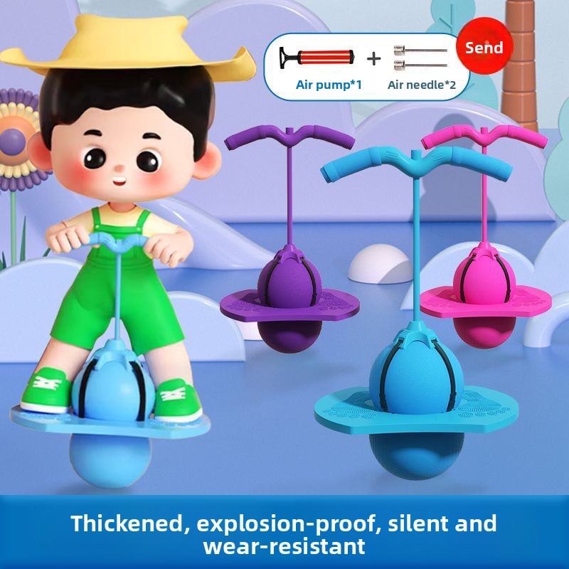 Childrens Sensory Training Bouncing Ball with Handrail