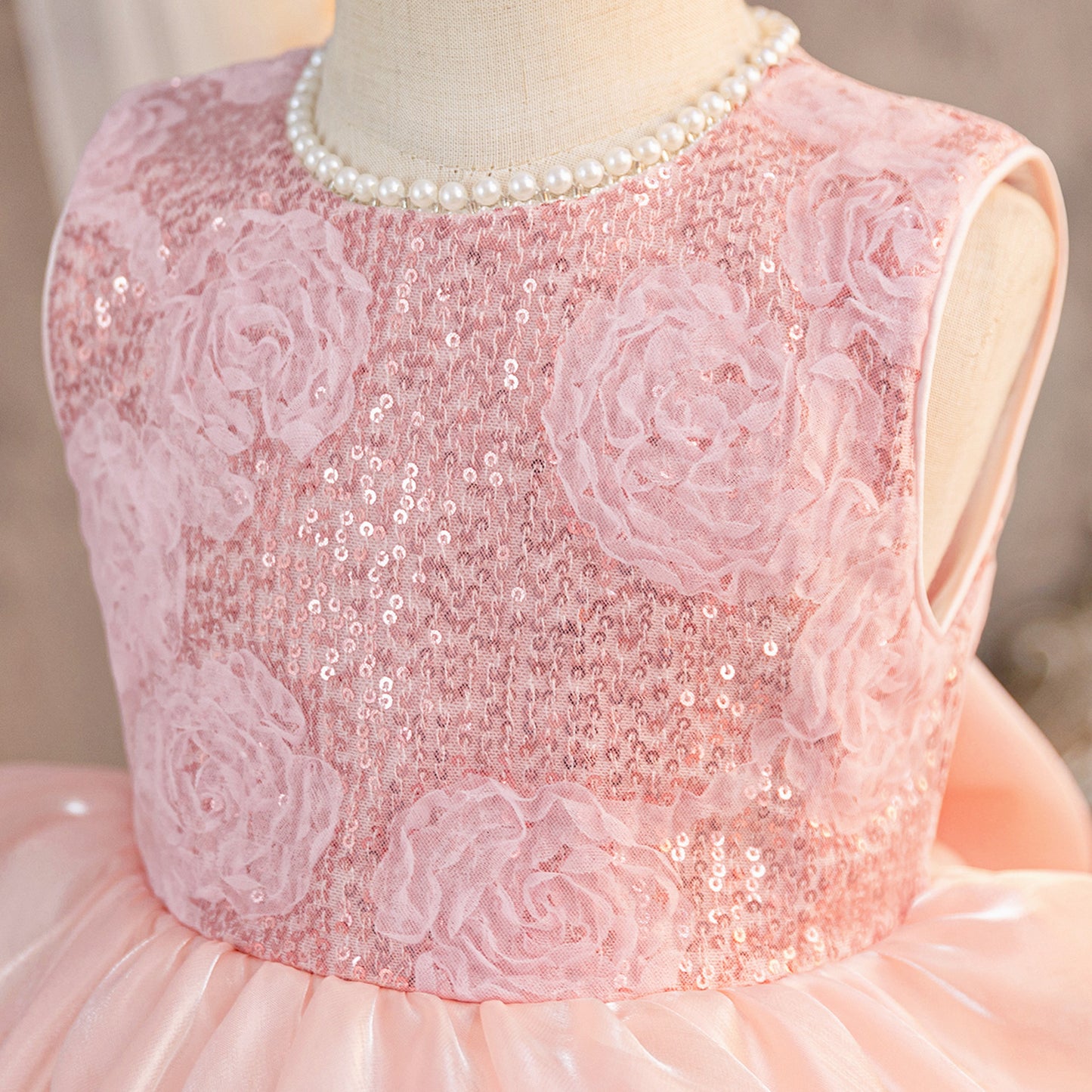 Childrens Sequined Butterfly Party Dress