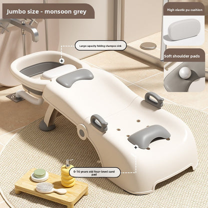 Childrens Shampoo Recliner with Foldable Design