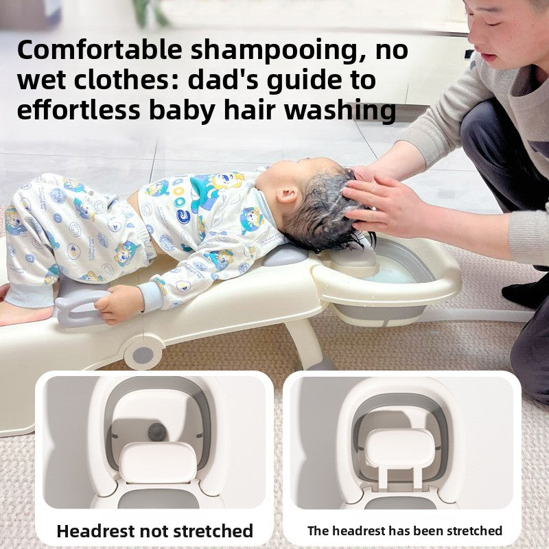 Childrens Shampoo Recliner with Foldable Design