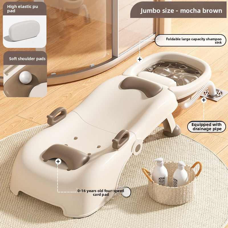 Childrens Shampoo Recliner with Foldable Design