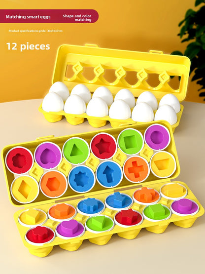 Childrens Shape Matching Educational Eggs