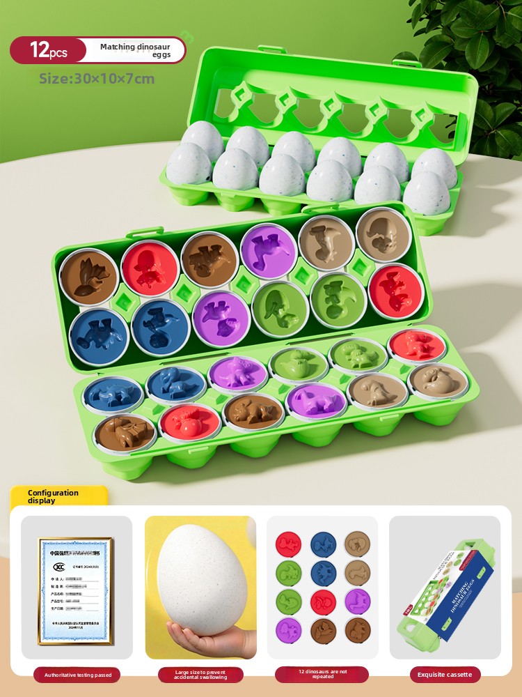 Childrens Shape Matching Educational Eggs