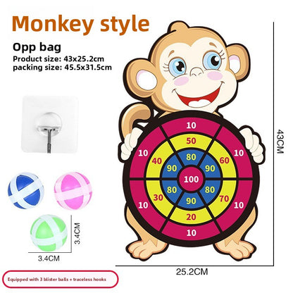 Childrens Sticky Ball Throwing Target Game