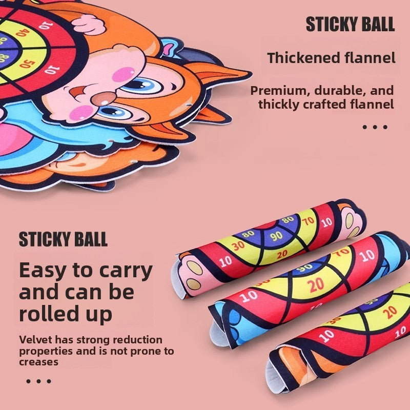 Childrens Sticky Ball Throwing Target Game
