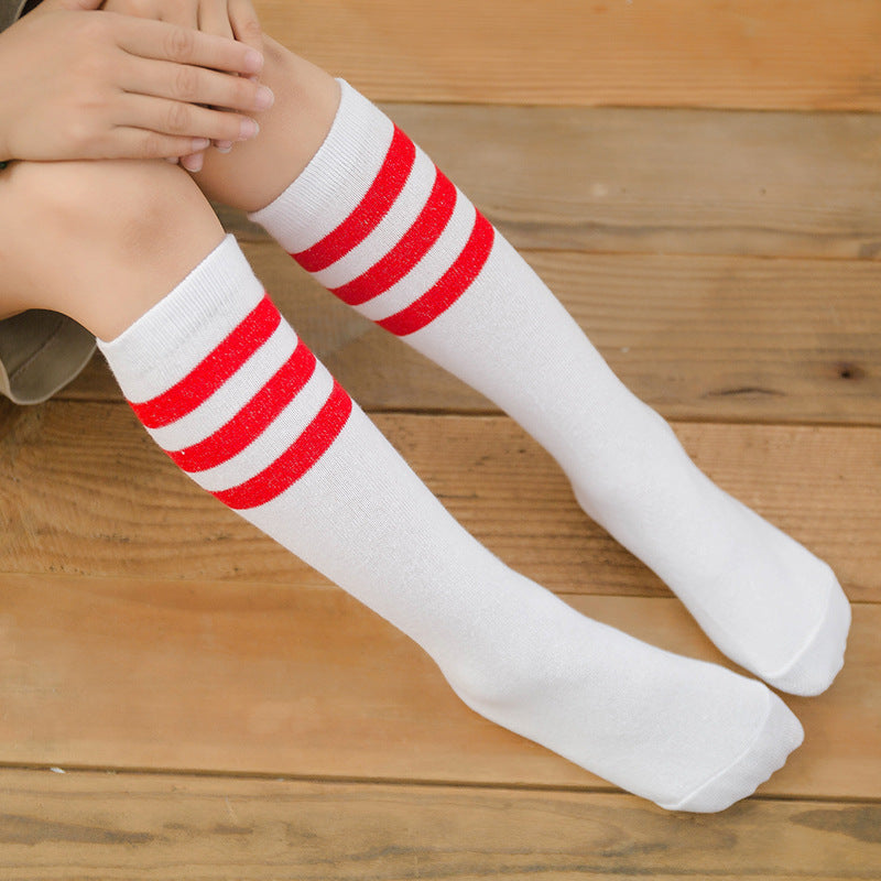 Childrens Striped Long Socks