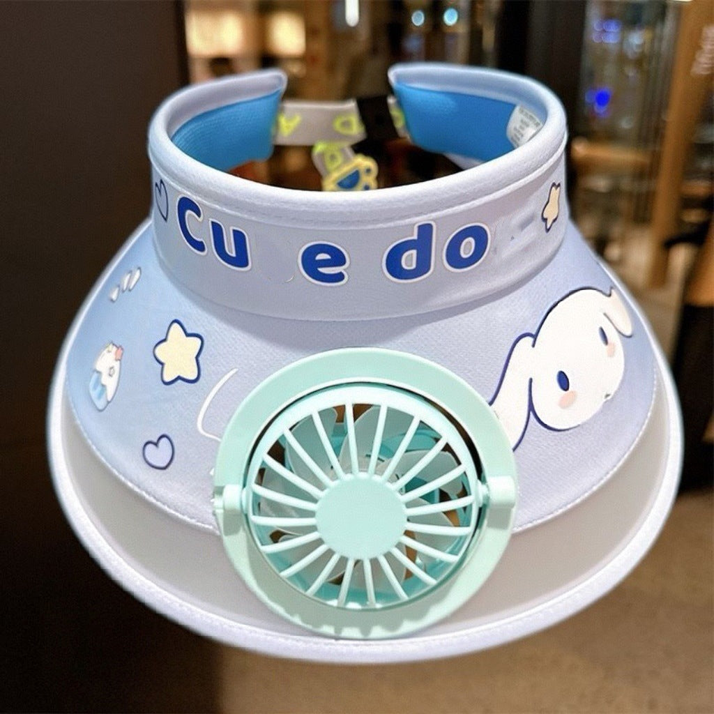 Childrens Sun Hat with Built-in Fan