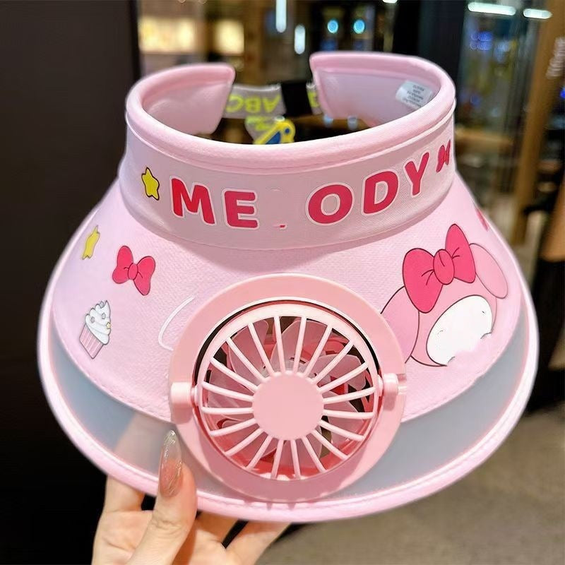 Childrens Sun Hat with Built-in Fan