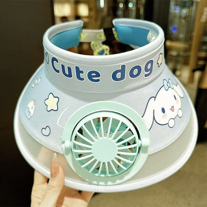 Childrens Sun Hat with Built-in Fan