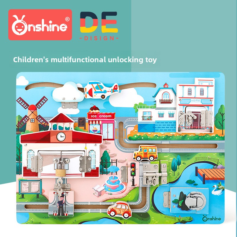 Childrens Unlocking Cognitive Board Toy