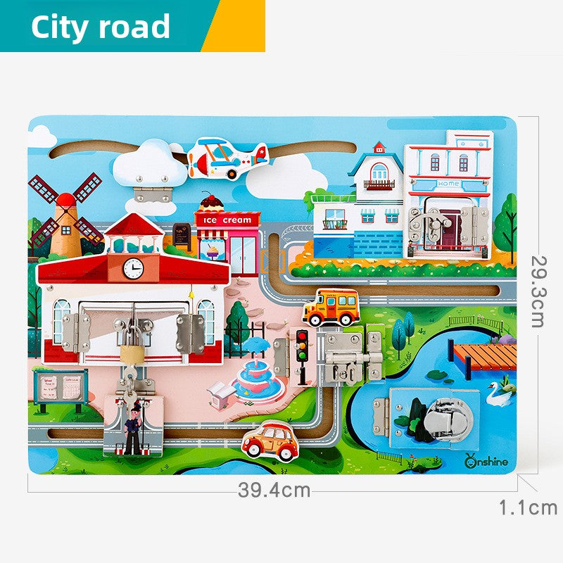 Childrens Unlocking Cognitive Board Toy