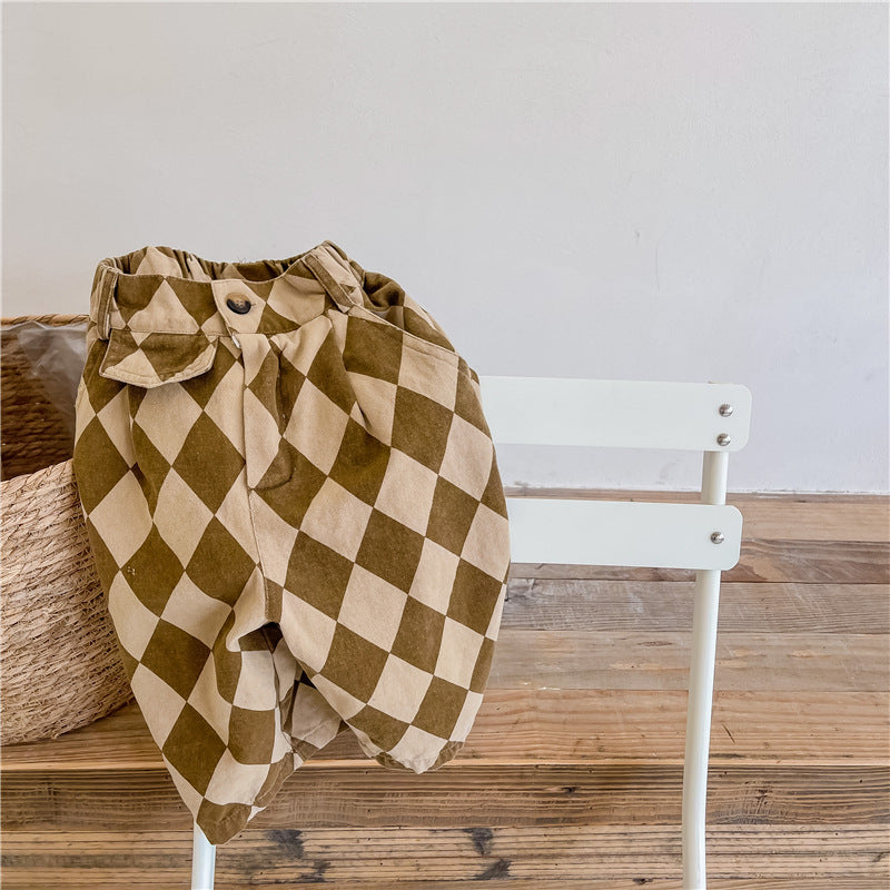 Childrens Washed Cotton Harem Pants