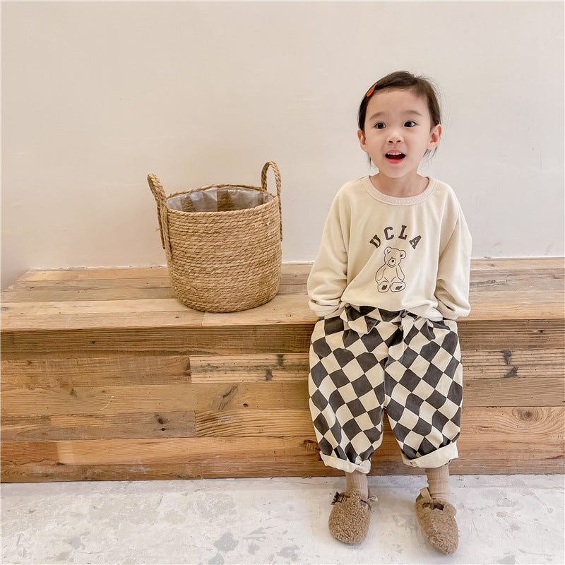 Childrens Washed Cotton Harem Pants