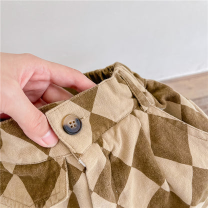 Childrens Washed Cotton Harem Pants