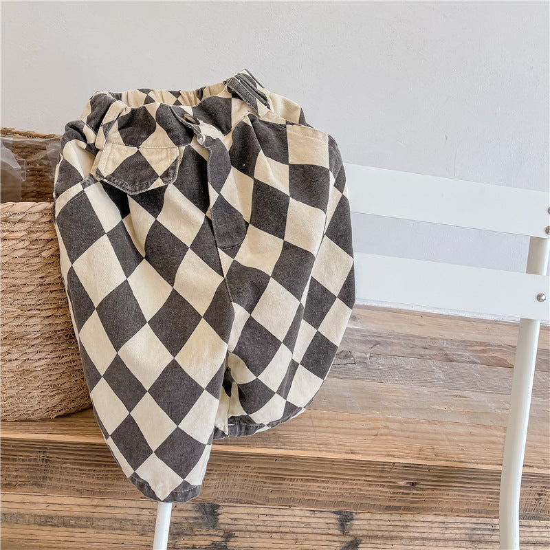 Childrens Washed Cotton Harem Pants
