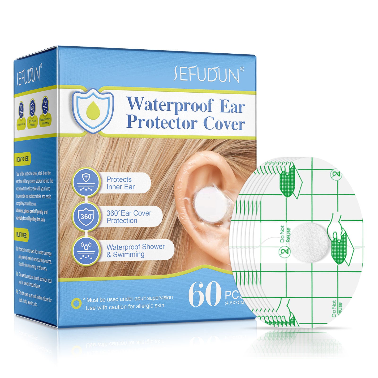 Childrens Waterproof Ear Protection Stickers