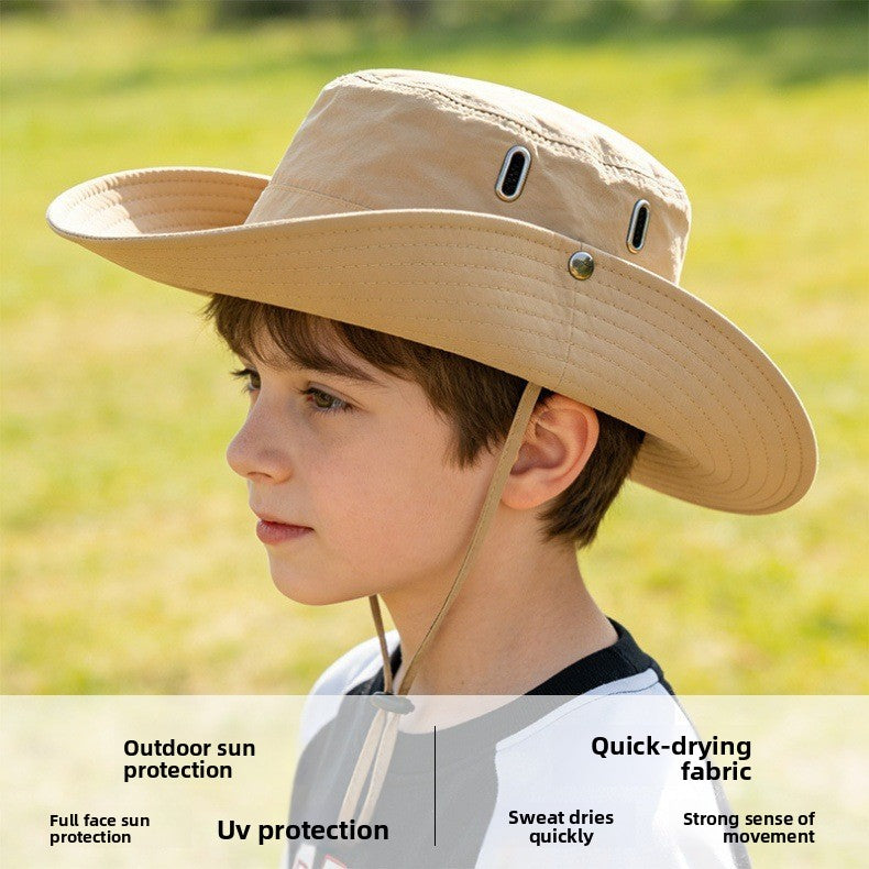 Childrens Wide Brim Sun Hat