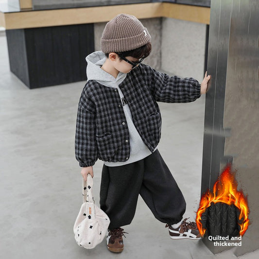 Childrens Winter Plaid 3-Piece Outfit