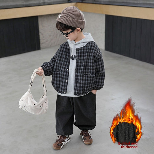 Childrens Winter Plaid 3-Piece Outfit