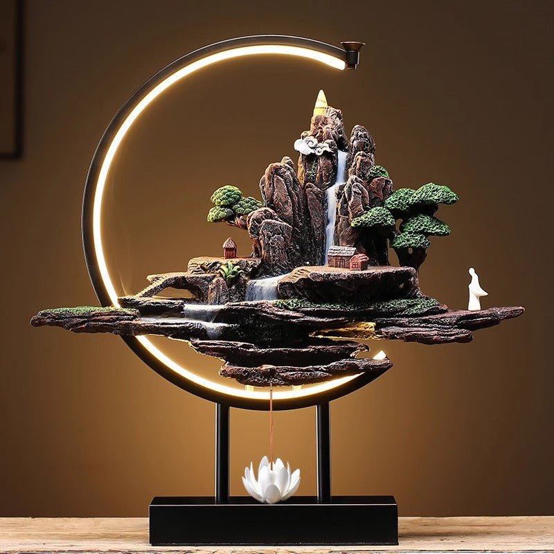 Chinese Ceramic Reverse Flow Incense Burner