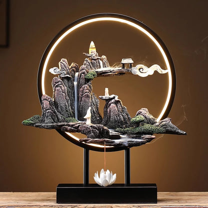 Chinese Ceramic Reverse Flow Incense Burner