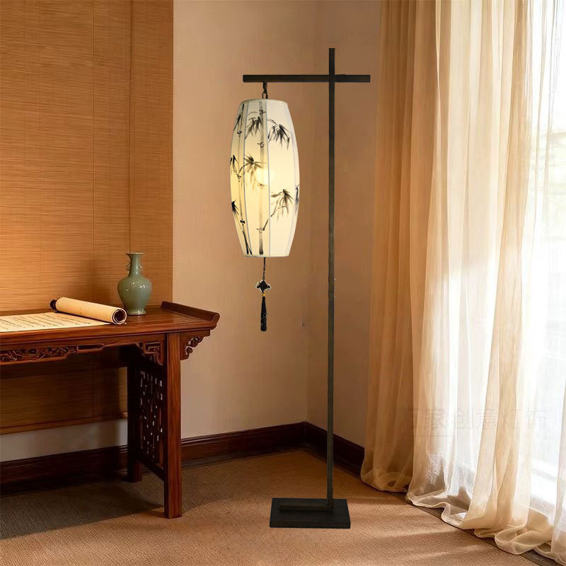 Chinese Retro Floor Lamp LED Standing Light