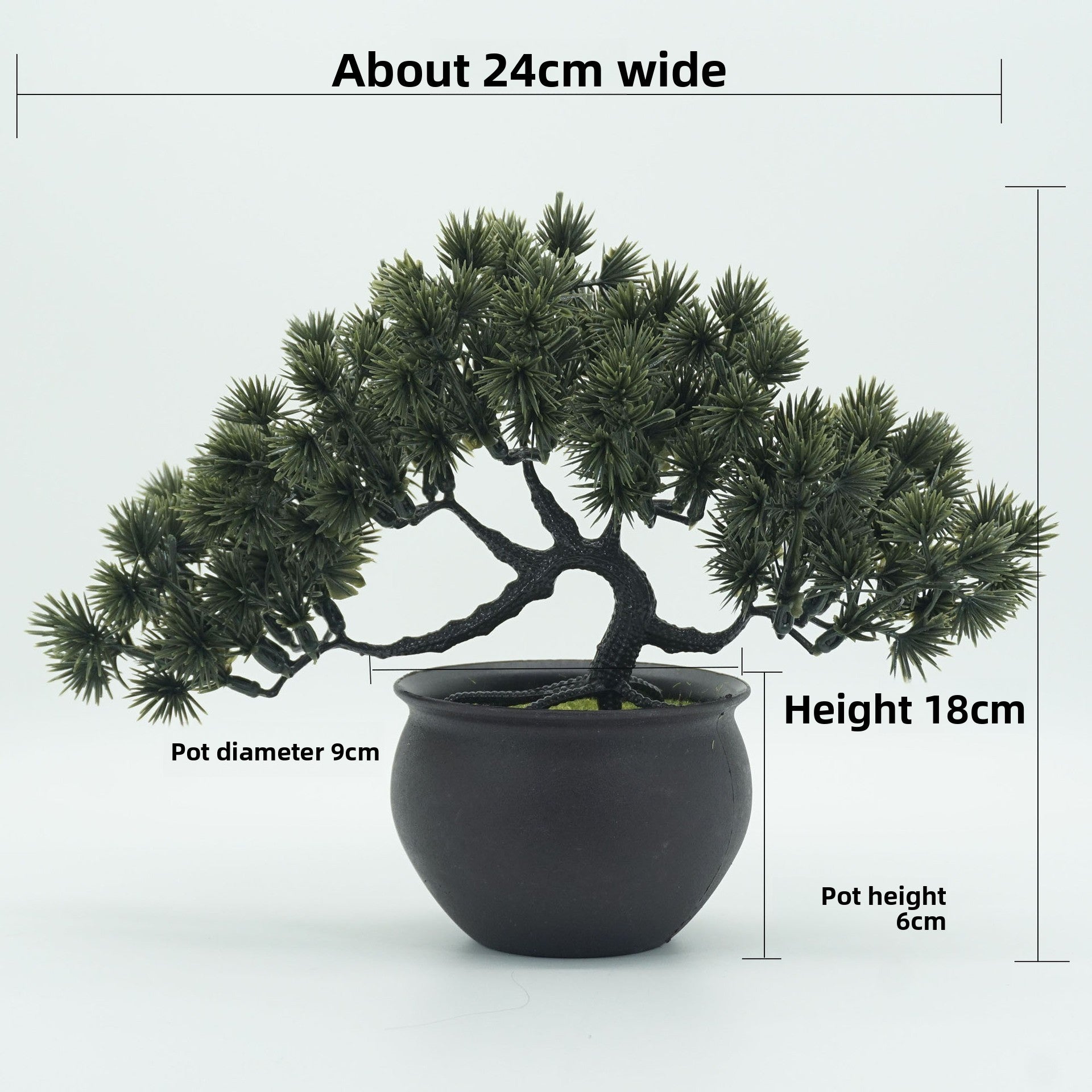 Chinese Style Artificial Pine Potted Plant Home Decoration