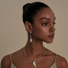 Silver earrings