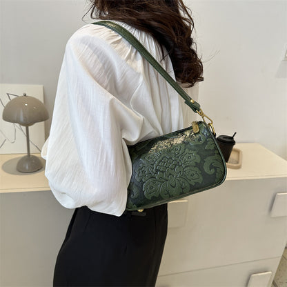 Chinese Style Embossed Crossbody Women Bag